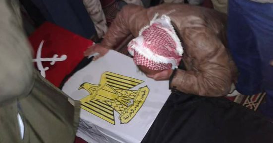 تشييع جثمان المجند عبد الرحمن جلال شهيد العملية سيناء بمسقط رأسه بالشرقية