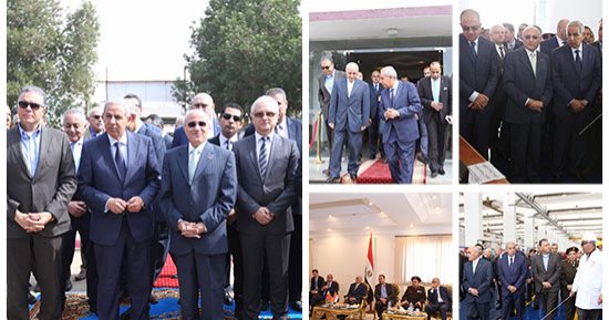 وزير الإنتاج الحربى ووزراء يفتتحون خط إنتاج الشاحنات