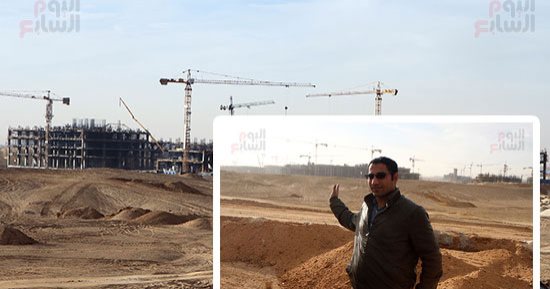 صور.. "اليوم السابع" داخل الحى الحكومى بالعاصمة الإدارية.. يبعد 15 دقيقة عن الحى السكنى و10 دقائق عن الكنيسة.. نسبة توصيل المرافق 70%‏ وأعمال المبانى 35%.. وزكى عابدين: بدء نقل الوزارات تدريجيًا بداية 2019