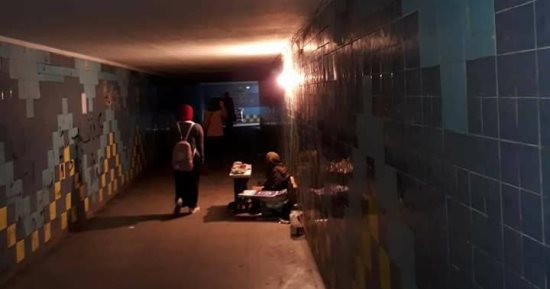 قارئ يشكو الإهمال والظلام فى نفق الشبان المسلمين بالإسكندرية