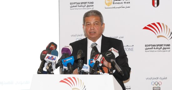 وزير الرياضة يلقى كلمة نيابة عن رئيس الوزراء فى حفل صندوق دعم الرياضة المصرية