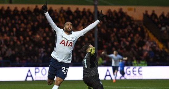 برشلونة ضد توتنهام.. لوكاس مورا يسجل التعادل فى الدقيقة 85