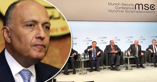 وزير الخارجية أمام مؤتمر ميونخ للأمن: دول بالمنطقة تبرر الإرهاب ومصر تشن حملة للتخلص منه بسيناء.. ويؤكد: على العرب العمل لإبراز الوجه الحقيقى للإسلام.. والمجتمع الدولى ليس لديه رؤية موحدة تجاه مكافحة التطرف