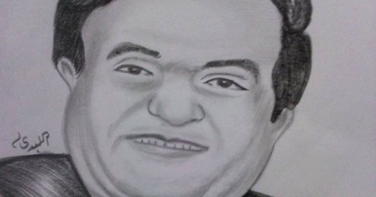 قارئ يشارك ببورتريه للفنان الراحل محمد متولى