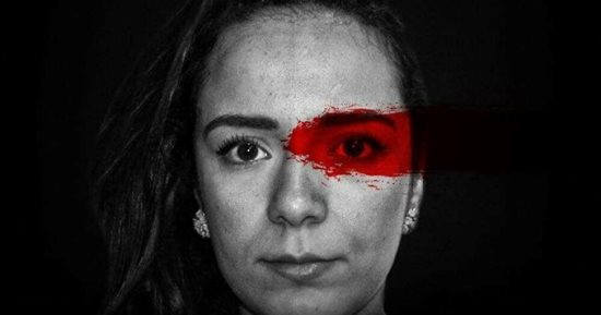 سارة درزواى خارج "مسرح مصر" فى عرض مع حمزة العيلى