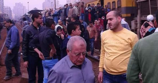 تعطل فى حركة قطار أبو قير بسبب عطل فى الجرار