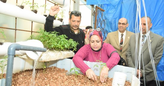 صور.. افتتاح أصغر وحدة استزراع سمكى ومشروم بمدرسة بالإسكندرية
