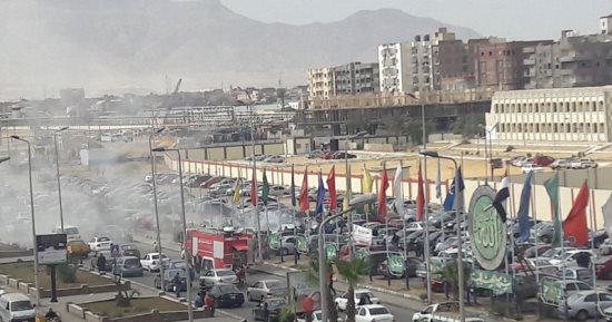 السيطرة على حريق نشب داخل جراج سيارات فى السويس