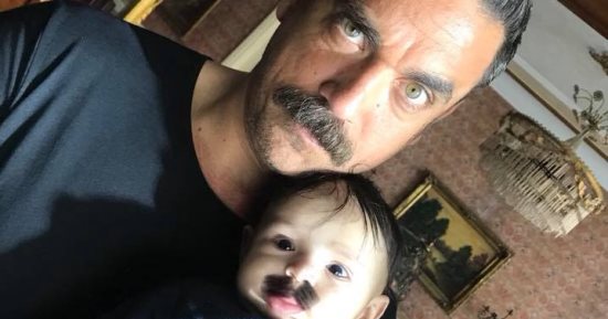 مخرج "كلبش 2" ينشر صورة لطفل بشنب ويعلق: ابن سليم الأنصارى