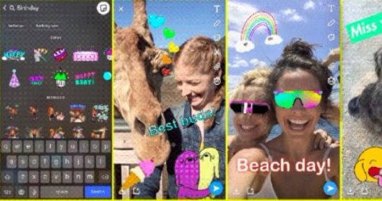 سناب شات يسرق ميزة "الملصقات المتحركة" من إنستجرام