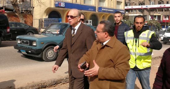 محافظ القاهرة يتفقد أعمال تطوير محور عباس العقاد