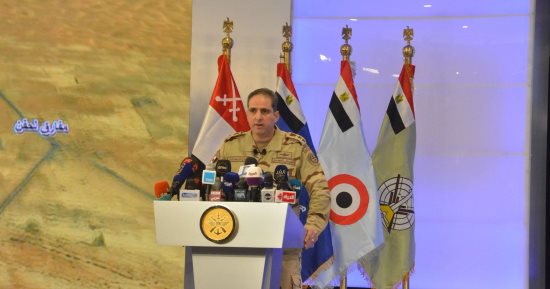 المتحدث العسكرى: مقتل 71 تكفيريا وتدمير 158 هدفا بواسطة القوات الجوية بسيناء
