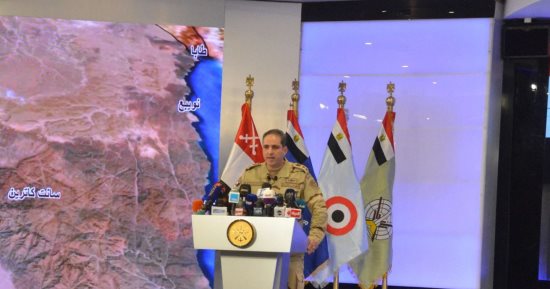 المتحدث العسكرى: غالبية المناطق بوسط وشمال سيناء تم تطهيرها من الإرهاب