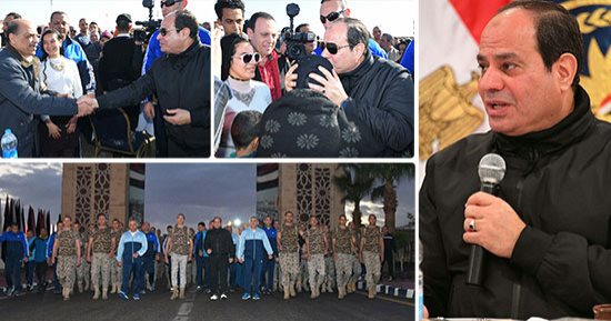 صور.. السيسى يزور كلية الشرطة ويتفقد طابور التدريبات الصباحية.. الرئيس لرجال الشرطة: أنتم العيون الساهرة على أمن وحماية الوطن فى مواجهة قوى الشر.. ويؤكد لأهالى الطلاب: الدولة استعادت هيبتها.. وعليكم أن تطمئنوا