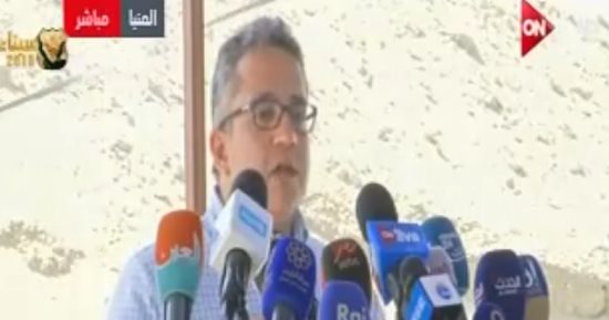 وزير الآثار: نحتاج 5 سنوات لإنهاء العمل بموقع تونة الجبل الآثرى