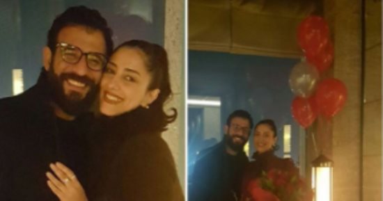 شاهد.. كيف احتفل زوج الفنانة حنان مطاوع بعيد ميلادها