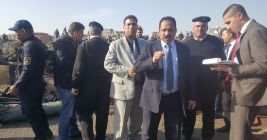 وصول مدير أمن الإسكندرية لموقع تفحم الأتوبيس