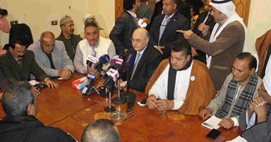 بدء اجتماع موسى مصطفى موسى مع "القبائل العربية" بالسلام الجمهورى(صور)