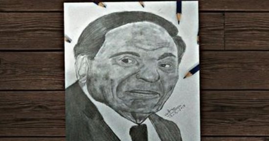 صور.. قارئ يشارك اليوم السابع بموهبته فى الرسم
