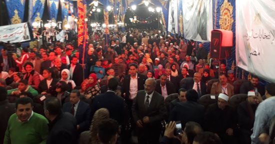فيديو وصور.. بدء مؤتمر دعم السيسى ببورسعيد بحضور النواب ومئات الأهالى