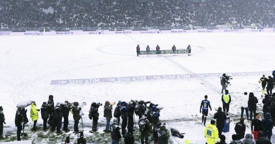 رسميًا.. تأجيل مباراة يوفنتوس وأتالانتا فى الدورى الإيطالى بسبب الثلوج