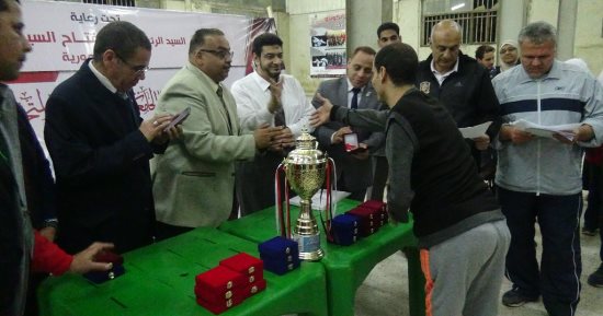 جامعة المنيا تفوز بالمركز الأول فى "رفع الأثقال" بأسبوع "متحدى الإعاقة"