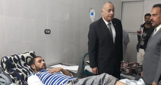 صور.. شاهد مصابى حادث أتوبيس الإسكندرية داخل المستشفيات