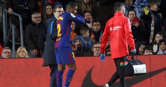 الإصابة تبعد نجم برشلونة عن الملاعب 6 أسابيع