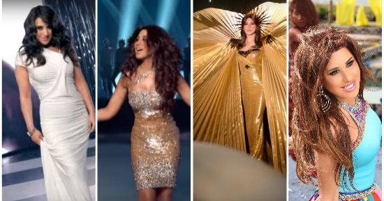 فى عيد ميلاد نجوى كرم.. من الميرميد للمنفوش أجمل 10 فساتين لبستها بالكليبات