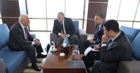 صور.. الوفد الأمنى المصرى يلتقى وكيل وزارة الداخلية بحكومة الوفاق الفلسطينية