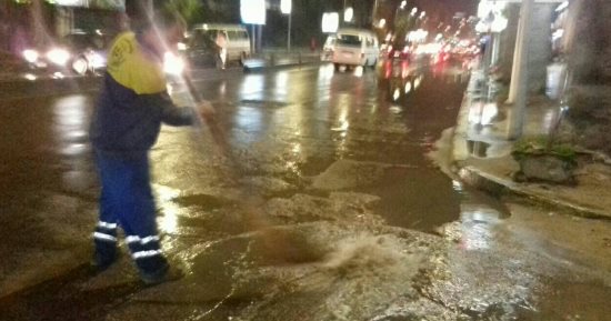أمطار رعدية غزيرة على مناطق متفرقة فى الإسكندرية