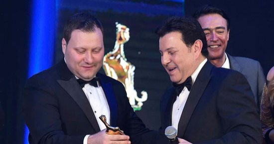 صور.. هانى شاكر العربي يحصل على جائزة Beirut Golden Awards بلبنان