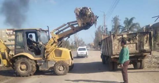 رفع 60 طن قمامة خلال حملة مكبرة بالوحدة بطملاى فى المنوفية 