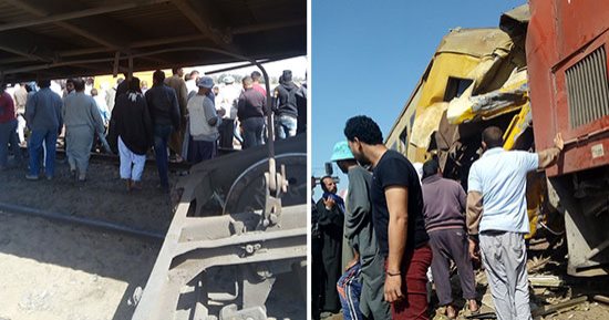 السكة الحديد: تحويل قطارات خط المناشى لحين رفع آثار الحادث