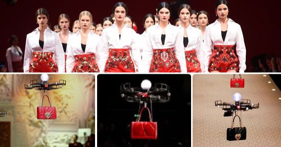 هل تهدد التكنولوجيا عارضات الأزياء بعد استعانة دار "Dolce & Gabbana" بطائرات بدون طيار لتقديم العرض في ميلانو.. "العارضات موضة قديمة" تثير غضب المتابعين.. والدار: نعمل على إبهار الملايين