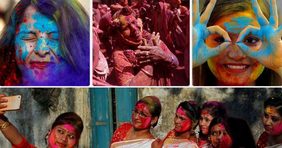 انطلاق مهرجان الألوان فى الهند احتفالا بقدوم فصل الربيع