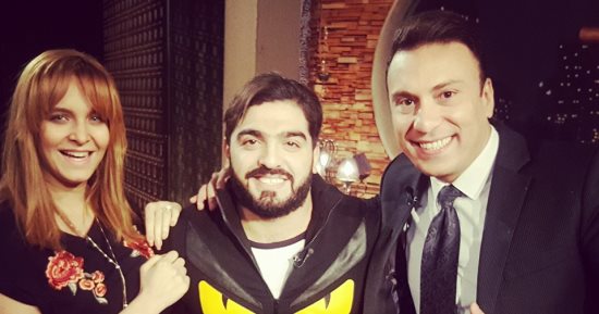 أحمد البرازيلى مع محمد السماحى للحديث عن تعاونه مع الهضبة عمرو دياب