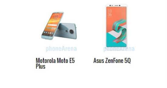 إيه الفرق.. أبرز الاختلافات بين هاتفى أسوس ZenFone 5Q و موتورولا Moto E5 Plus 