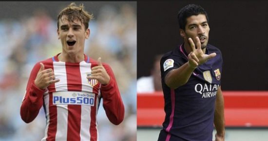 برشلونة VS أتلتيكو مدريد.. لقاء السفاحين بين سواريز وجريزمان