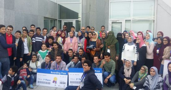 صور.. طلاب مدرسة متفوقين كفر الشيخ يحصدون ذهبية معرض إنتل الدولى بأمريكا
