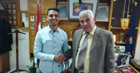 وكيل تعليم البحيرة يستقبل رئيس لجنة العلاقات العامة بإتحاد طلاب مصر