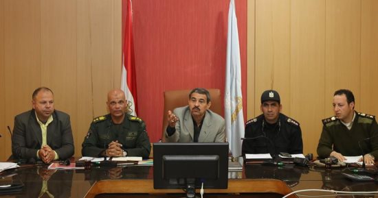 قيادات محافظة كفر الشيخ يشهدون استعراض المشروع التعبوى صقر 25 لإدارة الأزمات