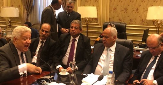 صور.. اجتماع لجنة الشباب والرياضة مع مرتضى منصور لمناقشة أزمة الزمالك