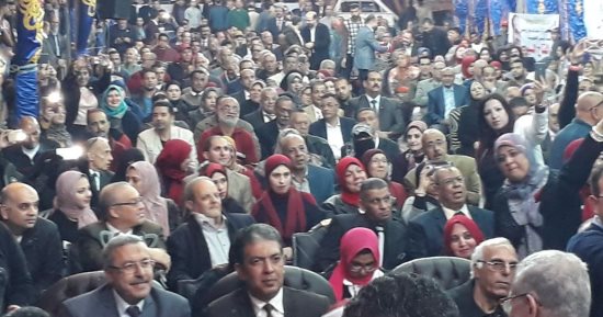 صور.. بدء فعاليات مؤتمر دعم السيسى بمدينة بورفؤاد 