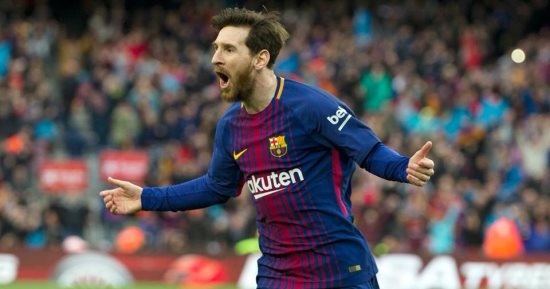45 هدفا من توقيع ميسى مع برشلونة فى موسم 2017-2018.. فيديو