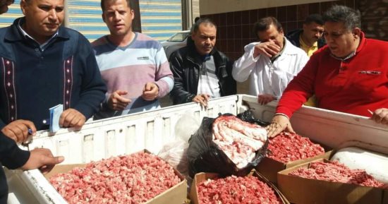 ضبط 87 كيلو لحوم غير صالحة للاستهلاك الآدمى بدكرنس