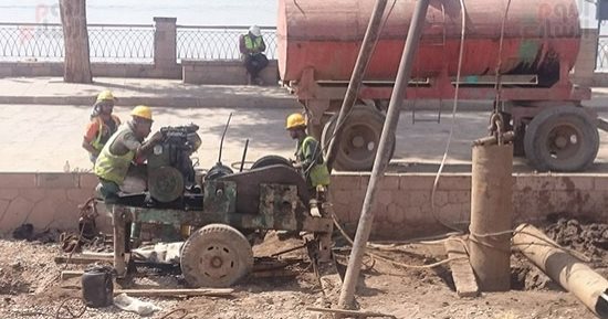 صور.. س&ج.. كل ماتريد معرفته عن مشروع رفع المياه الجوفية بمعبد كوم أمبو