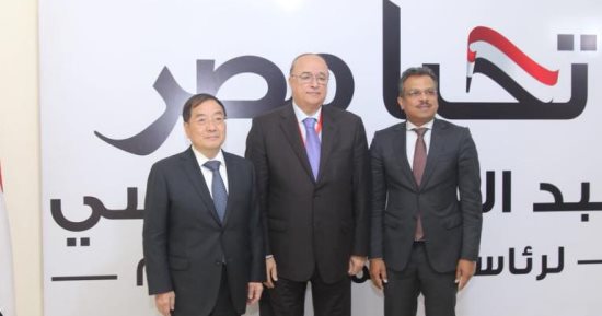 حملة السيسى تستقبل سفيرى الصين وسنغافورة بالقاهرة (صور)