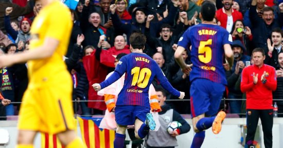 كل أهداف الأحد.. ميسى يبدع أمام أتلتيكو مدريد