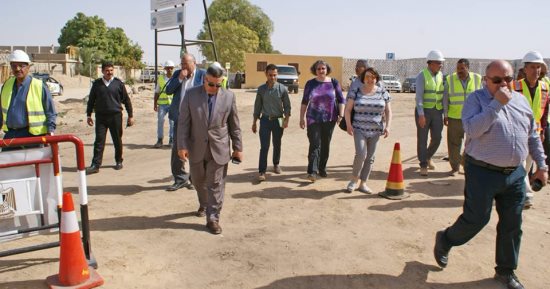 صور.. وفد الكونجرس الأمريكى يتابع توسعات محطة المعالجة بغابات الأقصر
